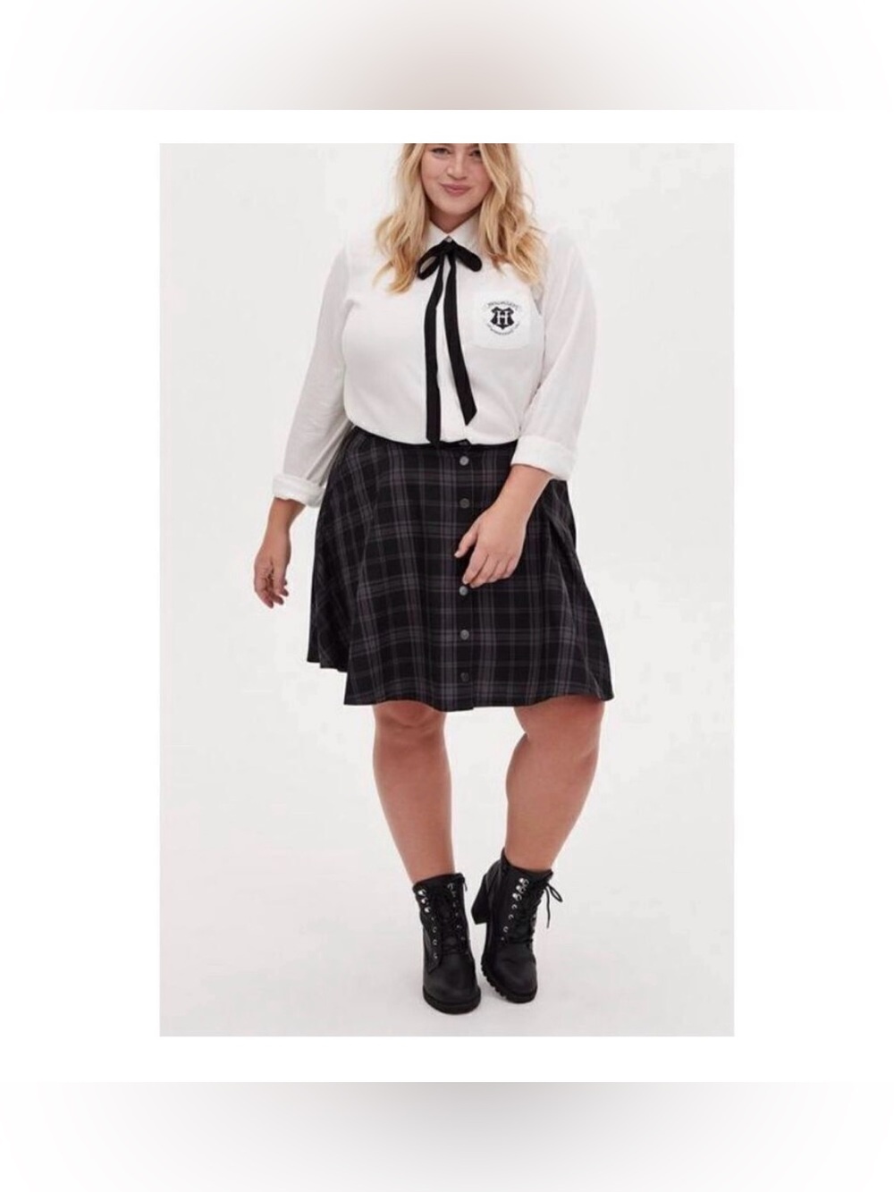 Harry Potter Hogwarts Size 18 Plaid School Girl Skirt